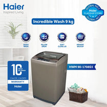 Haier HWM 90-1708S5 9Kg Top Load Fully Automatic Washing Machine With Official Warranty