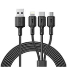 Oraimo OCD-118MCL DuraLine 3-in-1 2.4A Fast Charging Cable (USB-A to Type-C / Lightning / Micro-USB)