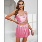 Bihaam Silk Wear Silky Cami & Skirt Nightwear Set For Women