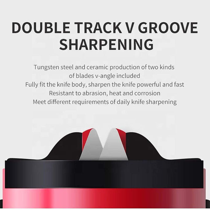 Knife Sharpener With Suction Pad Random Color
