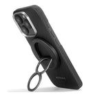 Pitaka Ultra Slim Case with MagSafe Grip3 for iPhone 16 Pro – Black/Grey