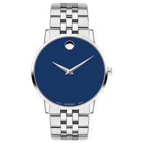 Movado 0607212 Men’s Swiss Made Quartz Stainless Steel Blue Dial 40mm Watch