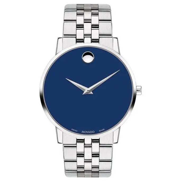 Movado 0607212 Men’s Swiss Made Quartz Stainless Steel Blue Dial 40mm Watch