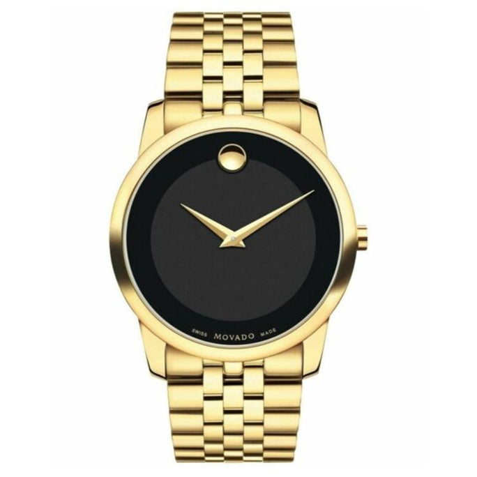 Movado 0606997 Men’s Quartz Swiss Made Stainless Steel Black Dial 40mm Watch