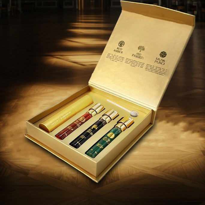 MTJ The Gold Collection Discovery SET 3 x 10ml Fragrances + Atomiser Unisex