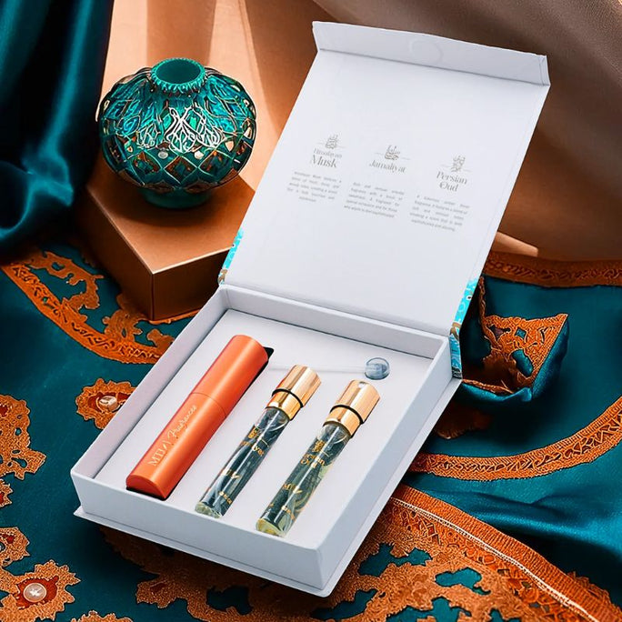 MTJ The Persian Collection Travel Kit SET 3 x 10ml Fragrances + Atomiser + Refilling Tool Unisex