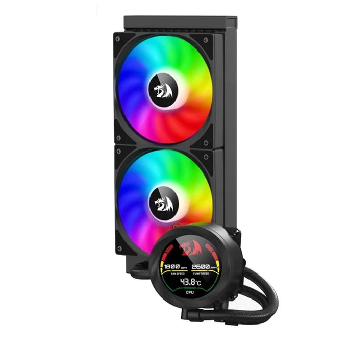 Redragon CCW-1019 240mm ARGB Liquid CPU Cooler with Digital Temperature Display
