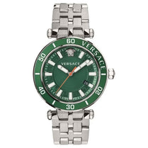 Versace VEZ300421 Men’s Quartz Swiss Made Silver Stainless Steel Green Dial 43mm