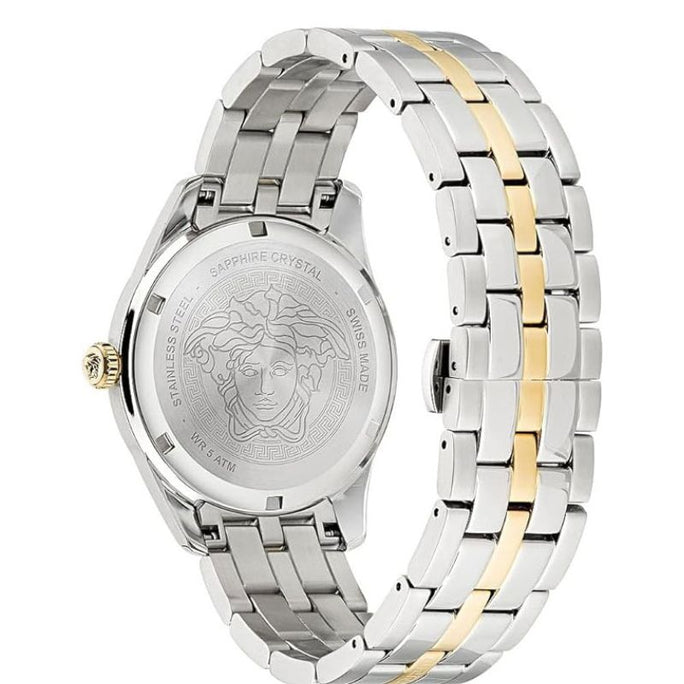 Versace VE3K00422 Men’s Quartz Swiss Made Two Tone Stainless Steel Green Dial 41mm
