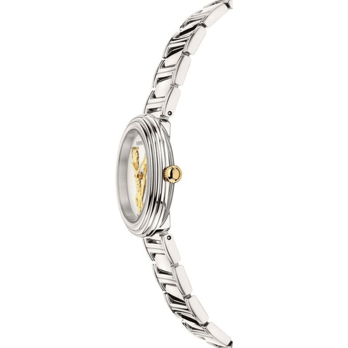 Versace VET300621 Women’s Quartz Swiss Made Silver Stainless Steel Silver Dial 28mm