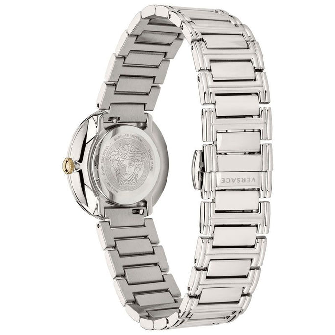 Versace VET300621 Women’s Quartz Swiss Made Silver Stainless Steel Silver Dial 28mm