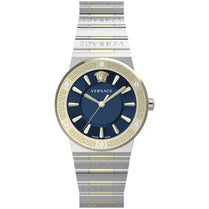 Versace VEVH01120 Women’s Quartz Swiss Made Two Tone Stainless Steel Blue Dial 38mm