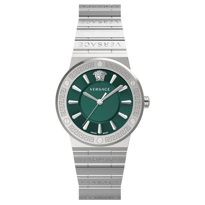 Versace VEVH00920 Women’s Quartz Swiss Made Silver Stainless Steel Green Dial 38mm