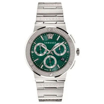 Versace VEZ900121 Men’s Quartz Swiss Made Silver Stainless Steel Green Dial 43mm