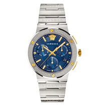 Versace VEZ900221 Men’s Quartz Swiss Made Silver Stainless Steel Blue Dial 43mm