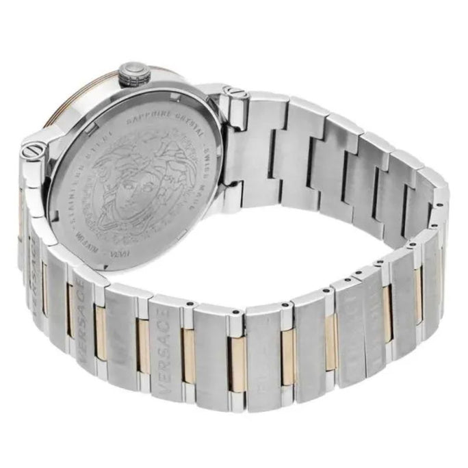Versace VEVH01020 Women’s Quartz Swiss Made Two Tone Stainless Steel White Dial 38mm