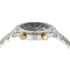Versace VE8G00424 Men’s Quartz Swiss Made Two-tone Stainless Steel Black Dial 43mm